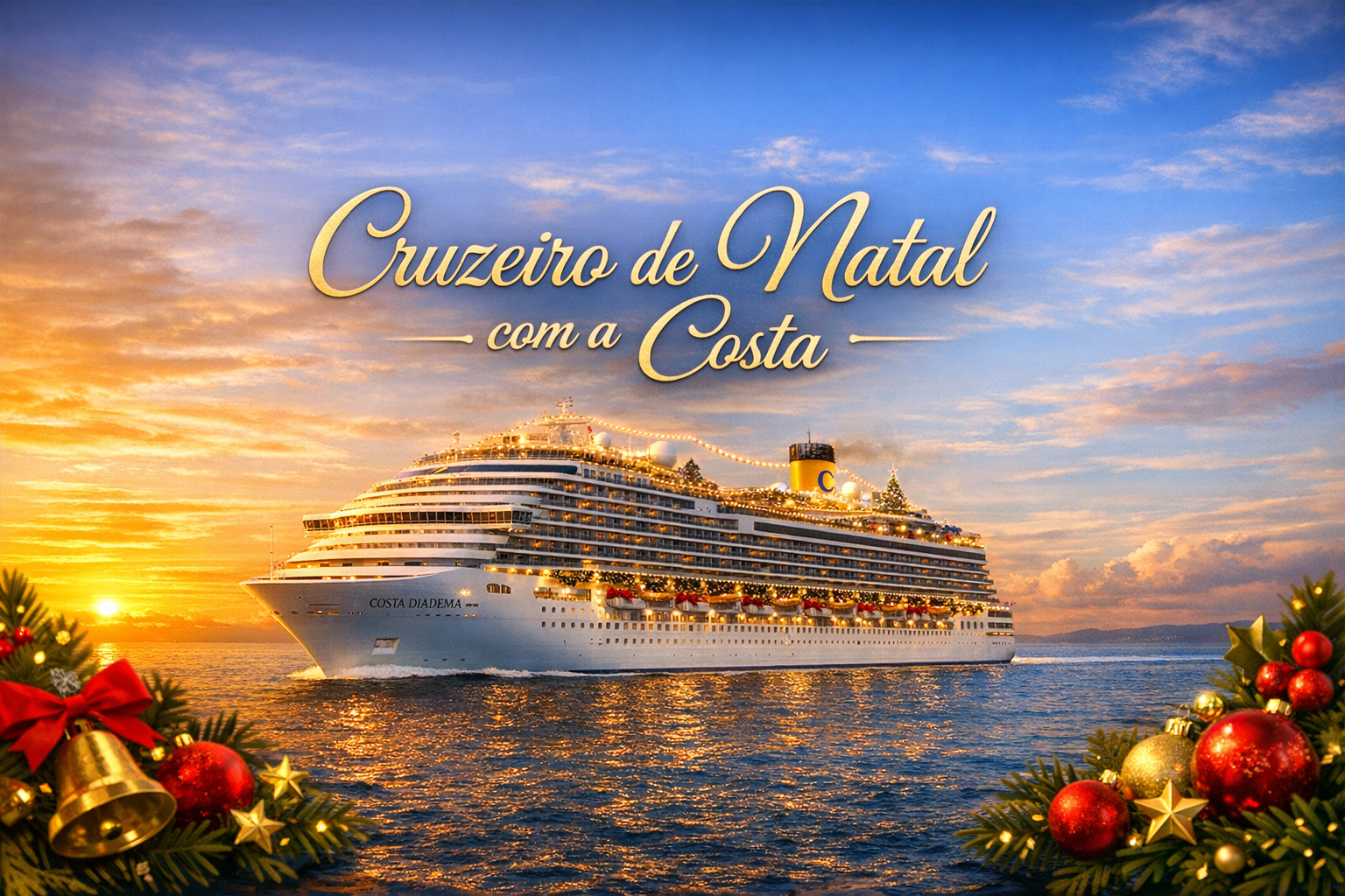CRUZEIRO DE NATAL - 7 NOITES - COSTA DIADEMA — SANTOS X MONTEVIDÉU X BUENOS AIRES X ITAJAÍ X SANTOS
